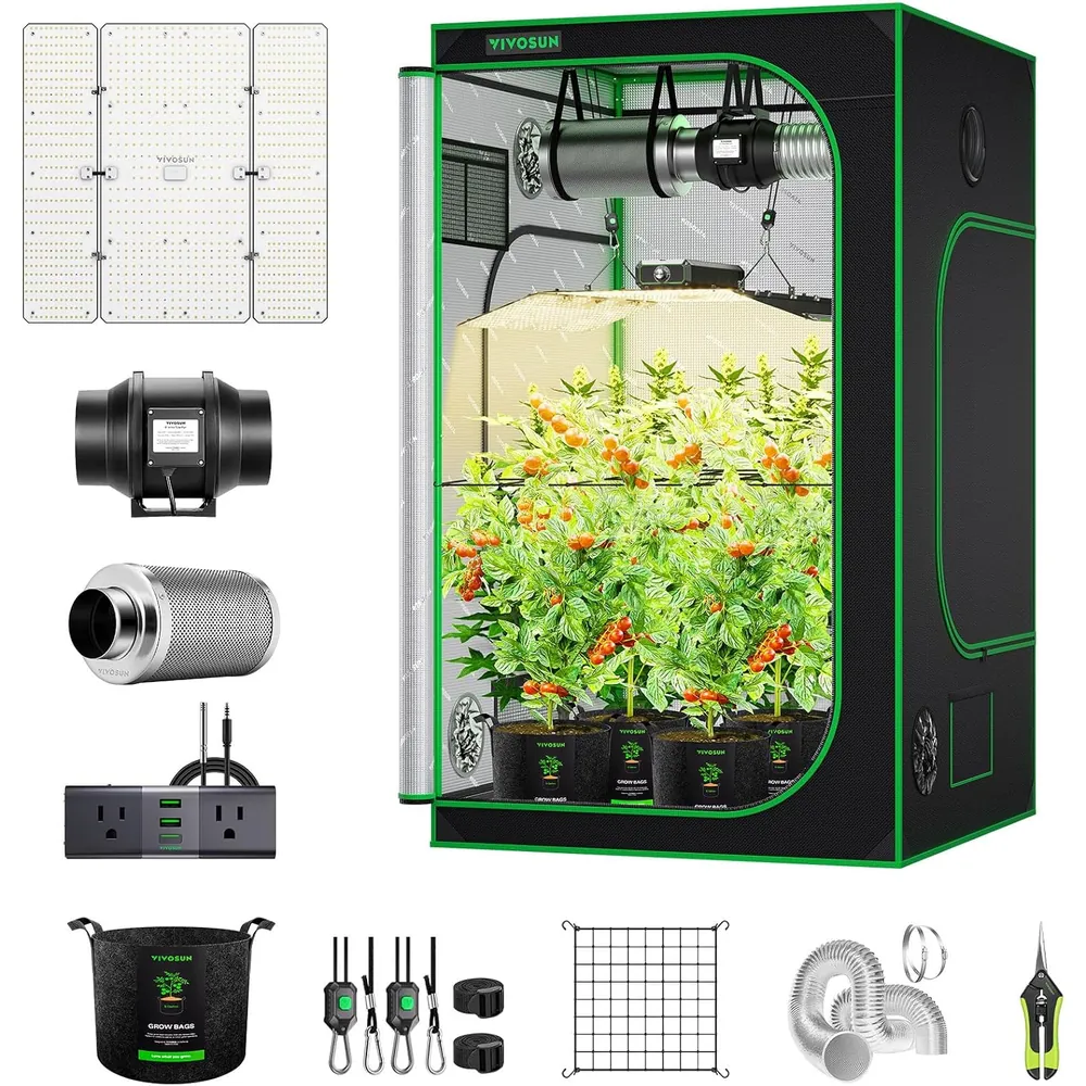 4x4 Grow Tent Kit with 400W LED and GrowHub A22 image 1