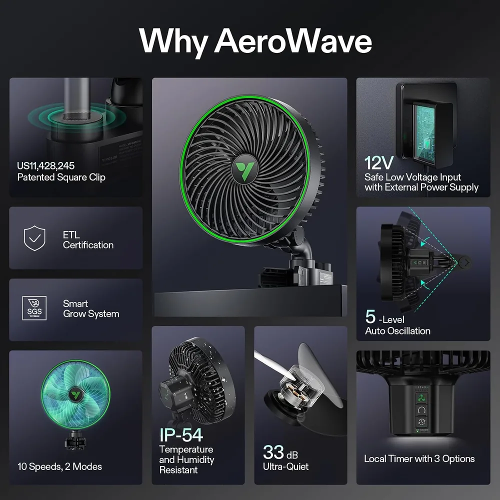 AeroWave E6 Gen2 6" Smart Clip Fan image 7