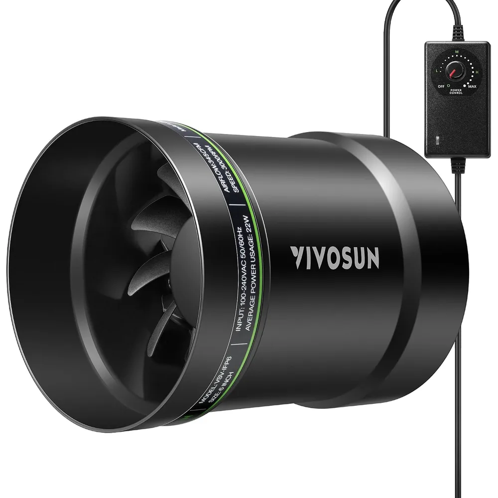 P6 6" Inline Fan with Speed Control image 1