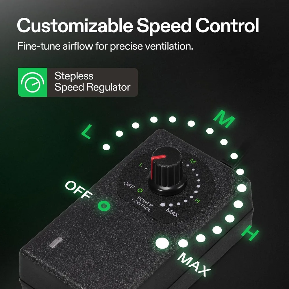 P6 6" Inline Fan with Speed Control image 3